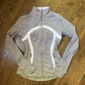 lululemon gray and white align jacket